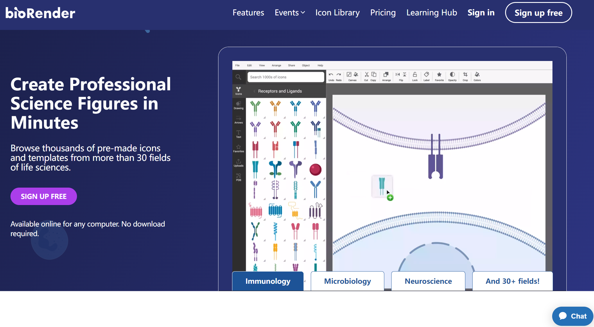 BioRender-生命科学和医学领域设计的在线绘图工具