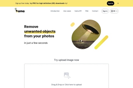Hama.app-在线去除图片中水印工具