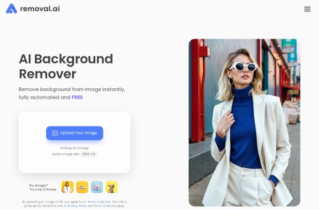 Removal.AI-在线抠图背景去除工具
